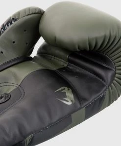 Venum Elite Boxing Gloves - Khaki/Black -Boxing Elegant Butikk BG ELITE KHAKI BLACK HD 04