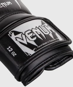Venum Giant 3.0 Boxing Gloves - Nappa Leather - Black/Silver -Boxing Elegant Butikk BG GIANT 3.0 BLACK SILVER HD 03