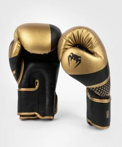 Venum Lightning Boxing Gloves - Gold/Black -Boxing Elegant Butikk BG LIGHTNING BLACK GOLD 02