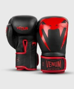 Venum Giant 2.0 Pro Boxing Gloves Velcro - Black/Red -Boxing Elegant Butikk BG PROBOXING GIANT BLACK RED HD 02