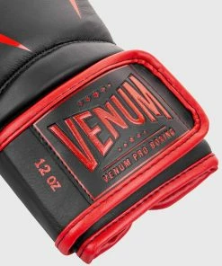 Venum Giant 2.0 Pro Boxing Gloves Velcro - Black/Red -Boxing Elegant Butikk BG PROBOXING GIANT BLACK RED HD 03
