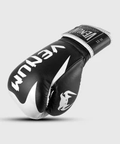 Venum Hammer Pro Boxing Gloves Velcro - Black/White