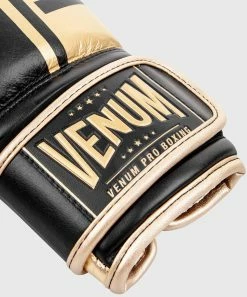 Venum Shield Pro Boxing Gloves Velcro - Black/Gold -Boxing Elegant Butikk BG PROBOXING SHIELD BLACK GOLD HD 03 24de0331 71ae 4da1 833a 0fe22d75458c