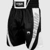 Venum Elite Boxing Shorts - Black/White -Boxing Elegant Butikk BOXING SHORT ELITE BLACK WHITE HD 02