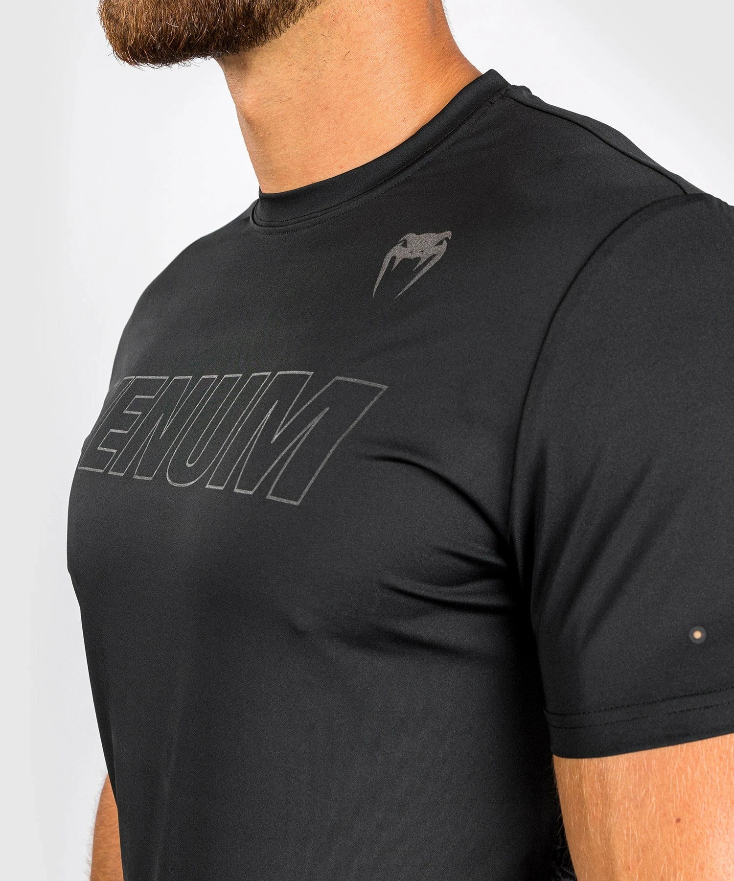 Venum Classic Evo Dry Tech T-Shirt - Black/Black Reflective 7 Venum Classic Evo Dry Tech T-Shirt - Black/Black Reflective - Bilde 5