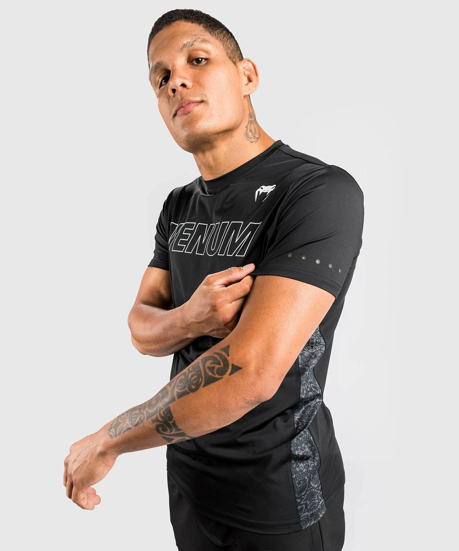Venum Classic Evo Dry Tech T-Shirt - Black/White 3 Venum Classic Evo Dry Tech T-Shirt - Black/White