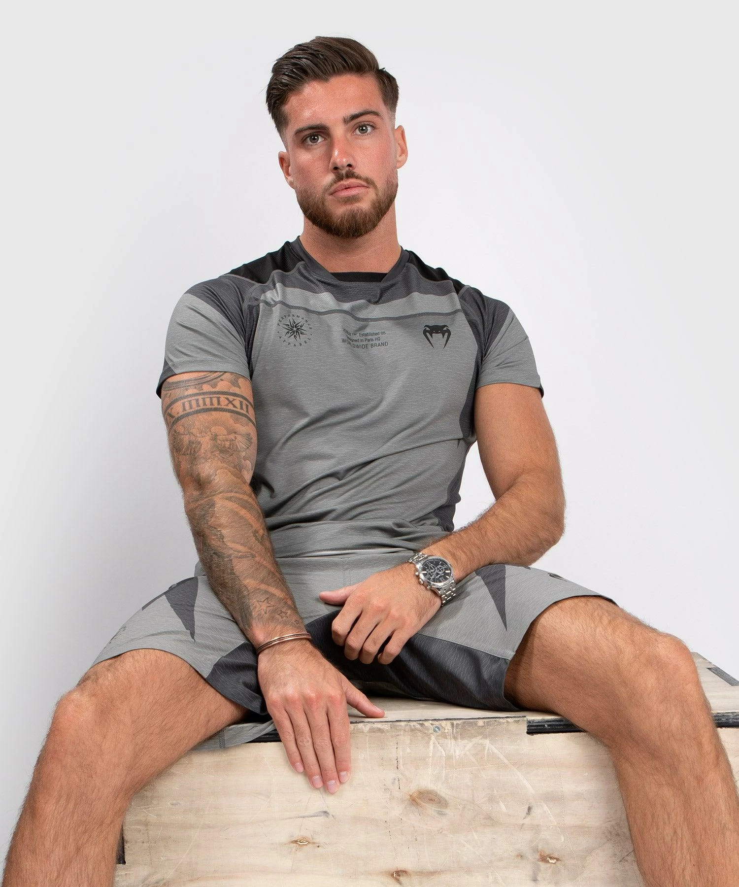 Venum Stone Dry Tech T-Shirt - Short Sleeves - Mineral Green 3 Venum Stone Dry Tech T-Shirt - Short Sleeves - Mineral Green