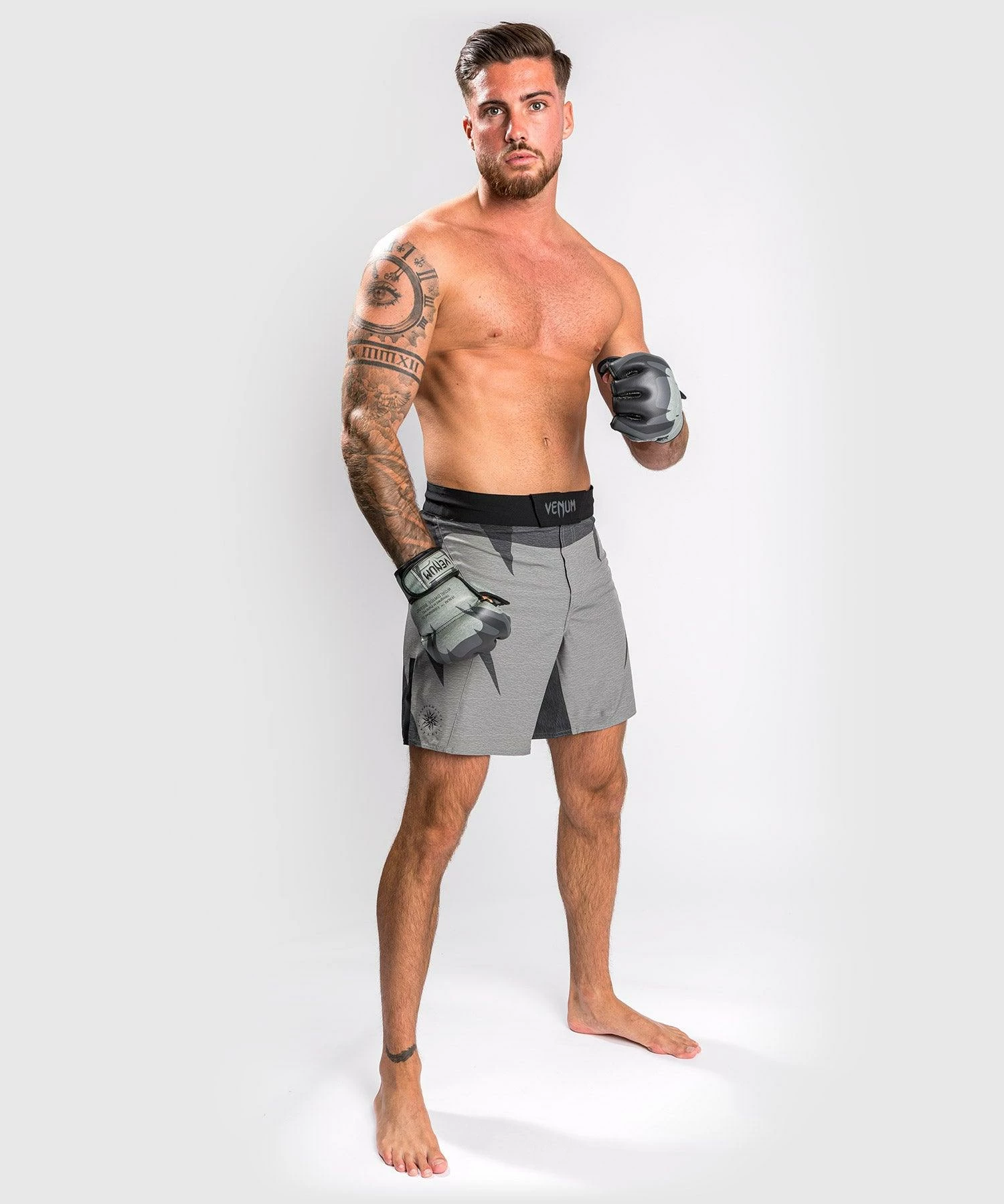 Venum Stone Fightshorts - Mineral Green 3 Venum Stone Fightshorts - Mineral Green