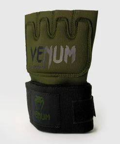 Venum Kontact Gel Glove Wraps - Khaki/Black -Boxing Elegant Butikk GEL GLOVES WRAPS KONTACT KHAKI BLACK SD 02 1