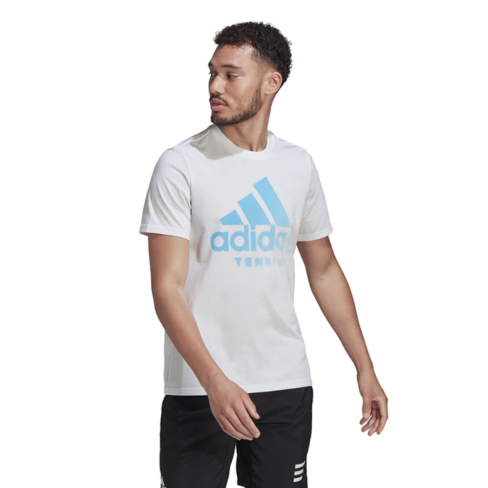 Adidas Men’s Tennis Category Graphic Tee (White) - Bilde 2