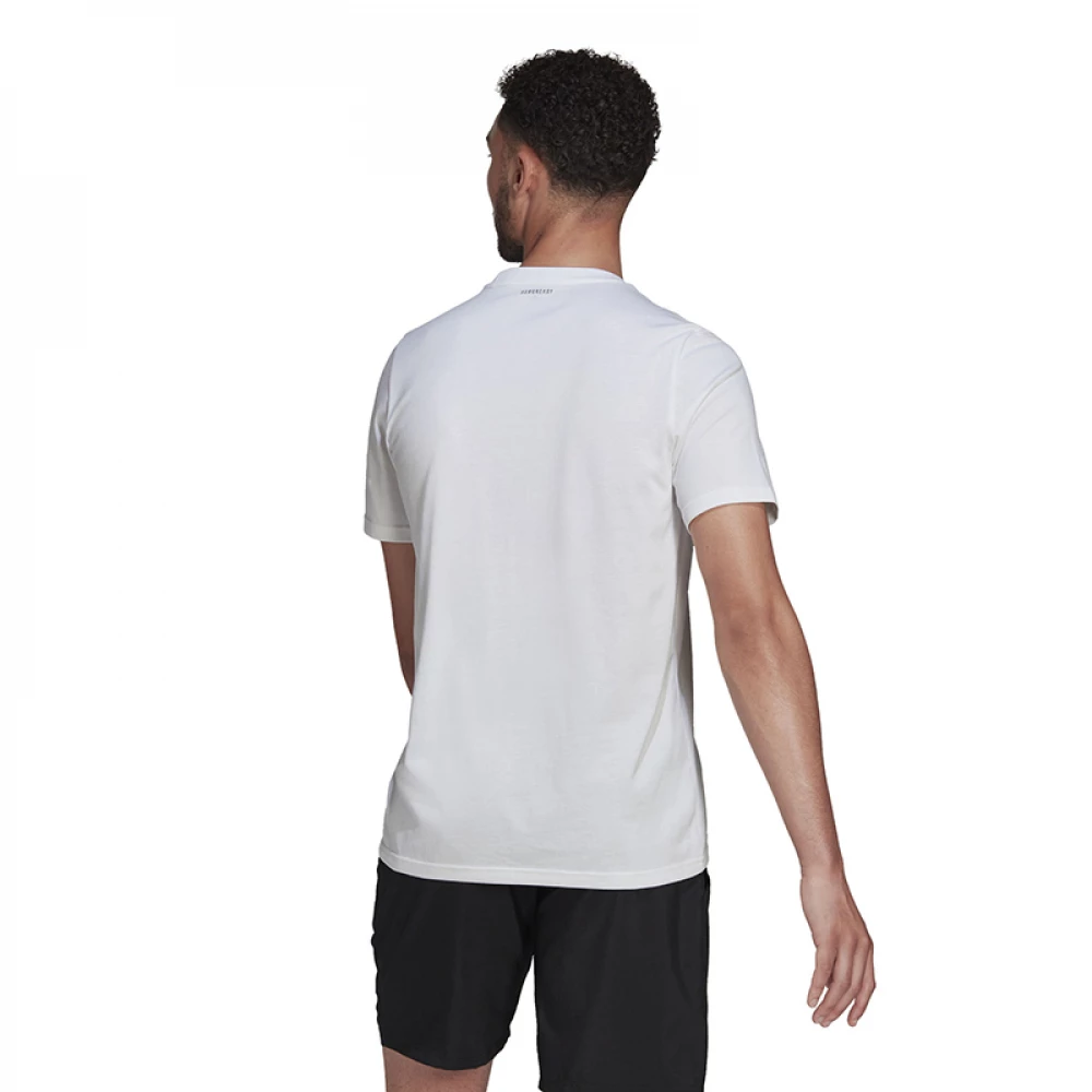 Adidas Men’s Tennis Category Graphic Tee (White) - Bilde 3
