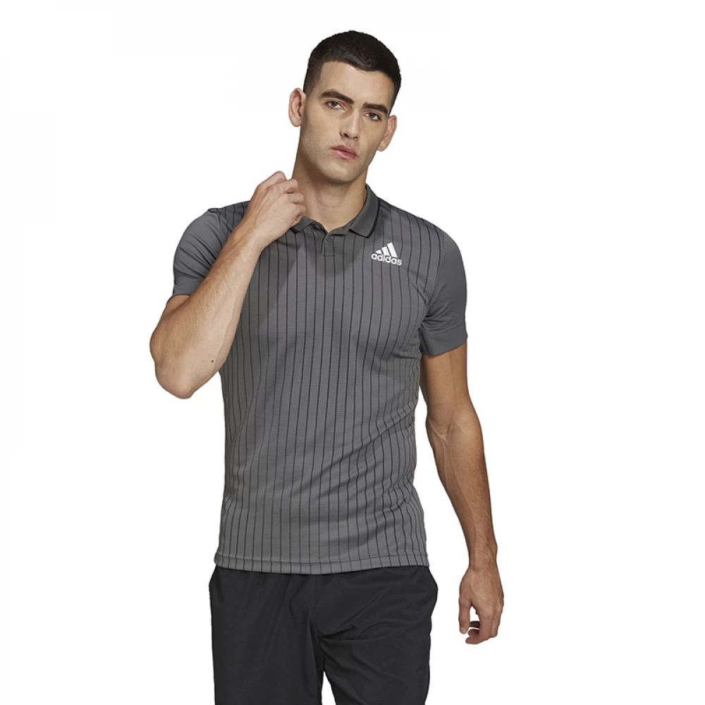 Adidas Men’s Melbourne Tennis Polo (Grey) 4 Adidas Men’s Melbourne Tennis Polo (Grey) - Bilde 2