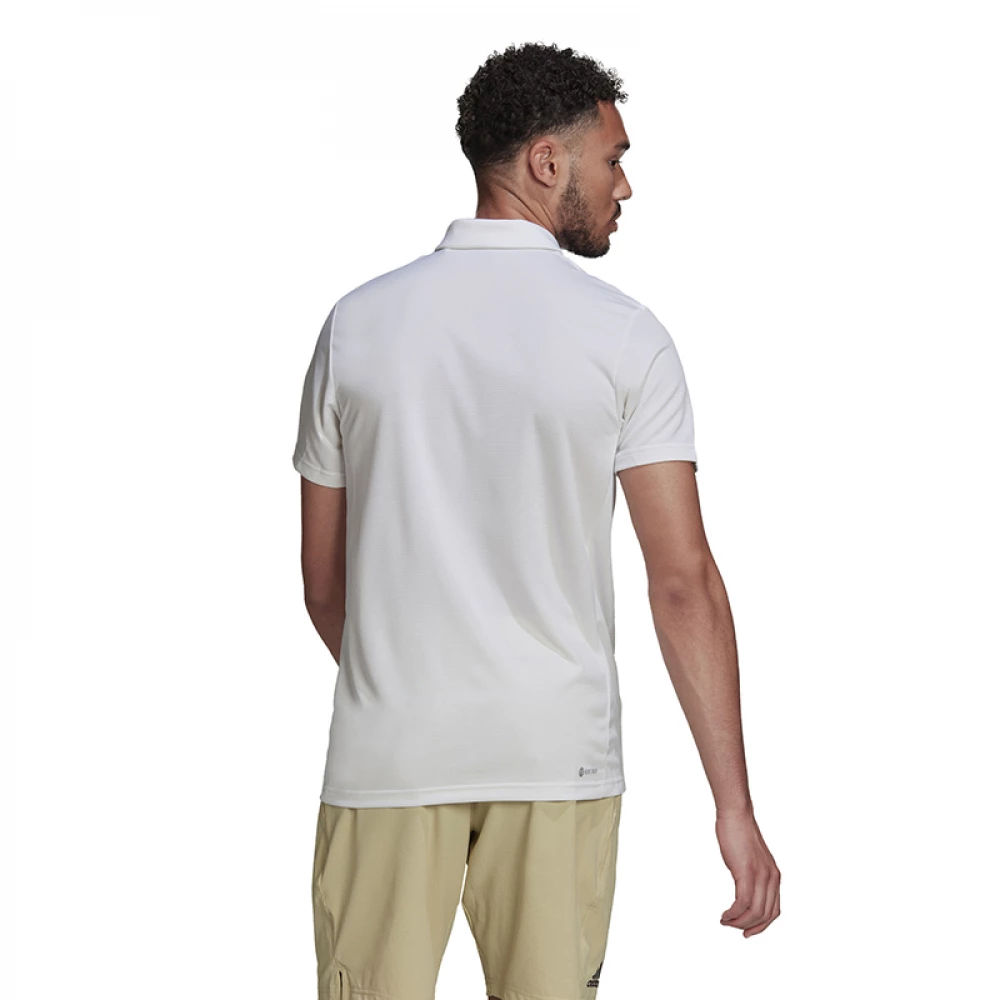 Adidas Men’s Heat.RDY Tennis Polo (White) 5 Adidas Men’s Heat.RDY Tennis Polo (White) - Bilde 3