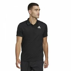 Adidas Men’s Club Pique Tennis Polo (Black) -Boxing Elegant Butikk HF1816 Adidas Mens Club Pique Tennis Polo Black 1000 1000