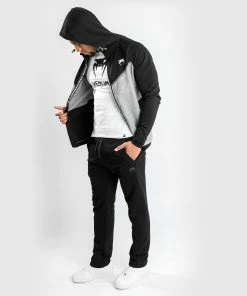 Venum Laser Evo 2.0 Hoodie - Light Heather Grey 14 Venum Laser Evo 2.0 Hoodie - Light Heather Grey -Boxing Elegant Butikk HOODIES LASER EVO GREY BLACK 02