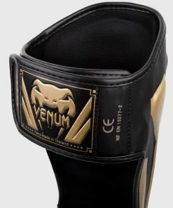 Venum Elite Standup Shin Guards - Black/Gold -Boxing Elegant Butikk IMG 0322 2 copie