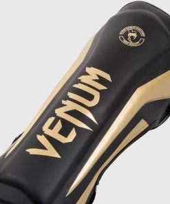 Venum Elite Standup Shin Guards - Black/Gold -Boxing Elegant Butikk IMG 0323 2 copie