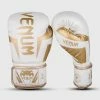 Venum Elite Boxing Gloves - White/Gold