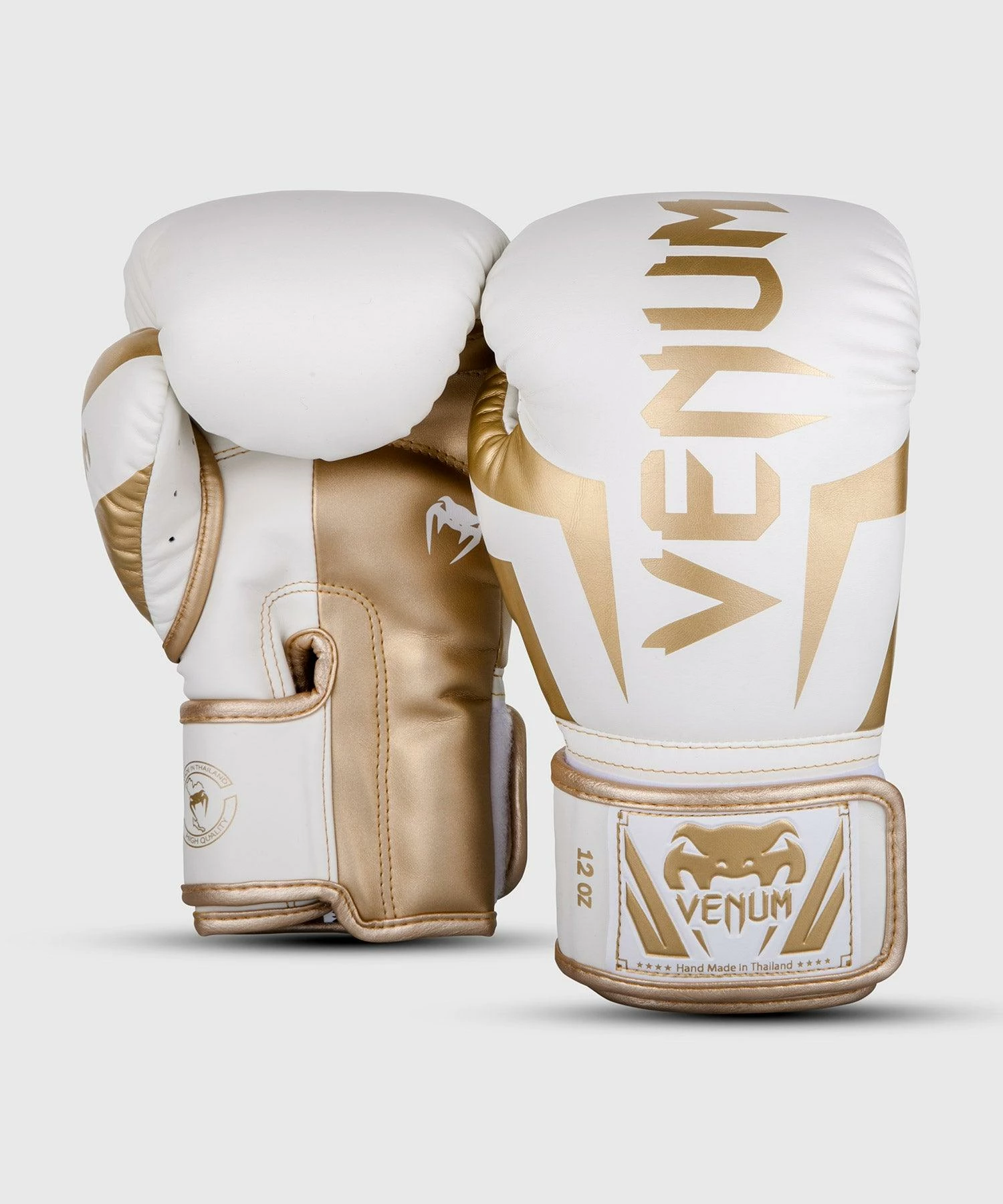 Venum Elite Boxing Gloves - White/Gold 4 Venum Elite Boxing Gloves - White/Gold - Bilde 2