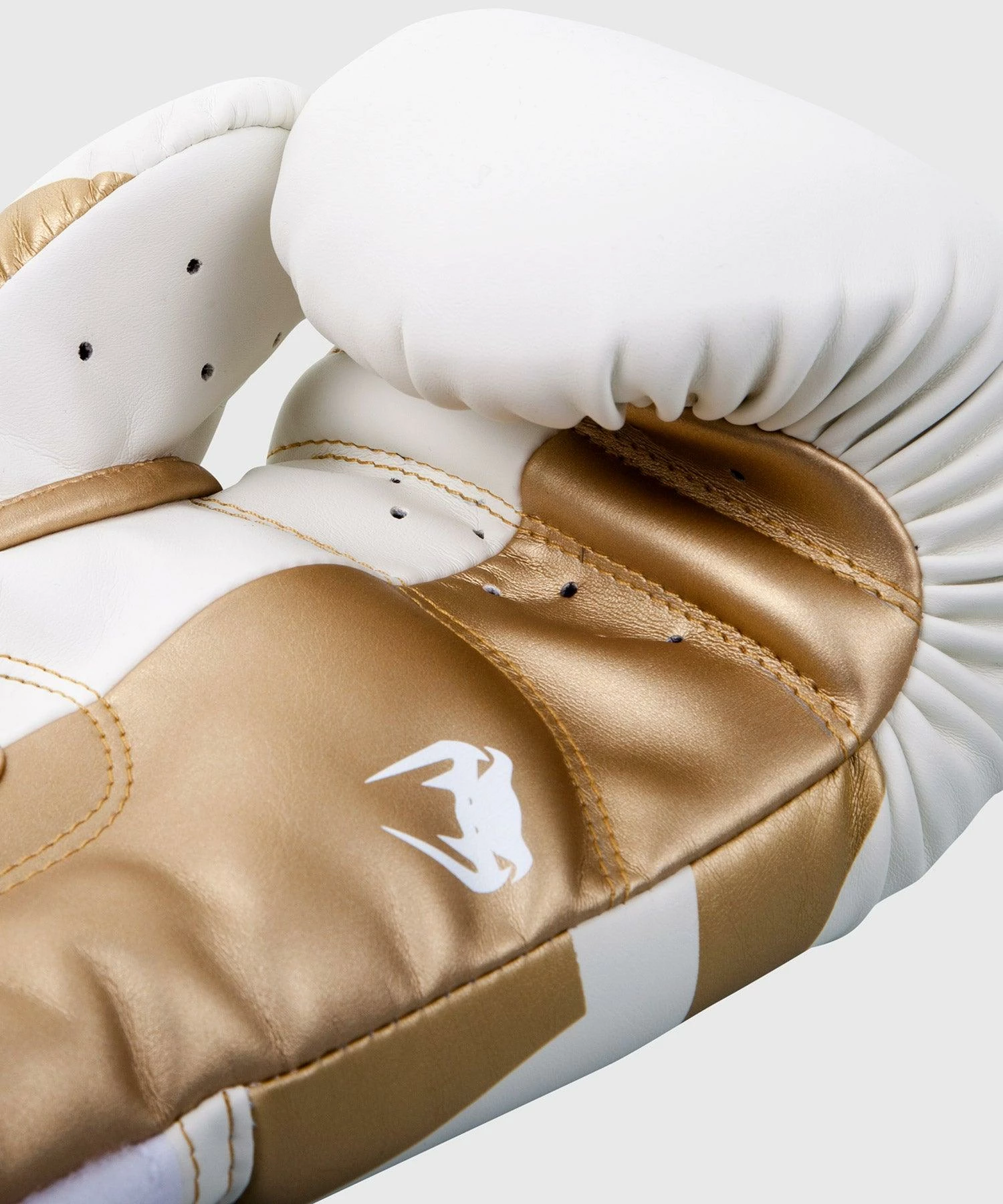 Venum Elite Boxing Gloves - White/Gold 6 Venum Elite Boxing Gloves - White/Gold - Bilde 4