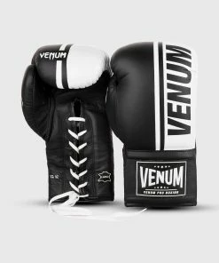 Venum Shield Pro Boxing Gloves - With Laces - Black/White -Boxing Elegant Butikk IMG 7351 copie e2abae45 2f10 48dd bcc2 a16e1858f596