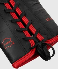 Venum Shield Pro Boxing Gloves - With Laces - Black/Red -Boxing Elegant Butikk IMG 8318 copie 497ecb14 6a21 46f9 95b7 334336d5f652