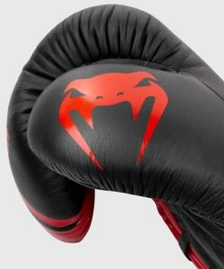 Venum Shield Pro Boxing Gloves - With Laces - Black/Red -Boxing Elegant Butikk IMG 8321 copie