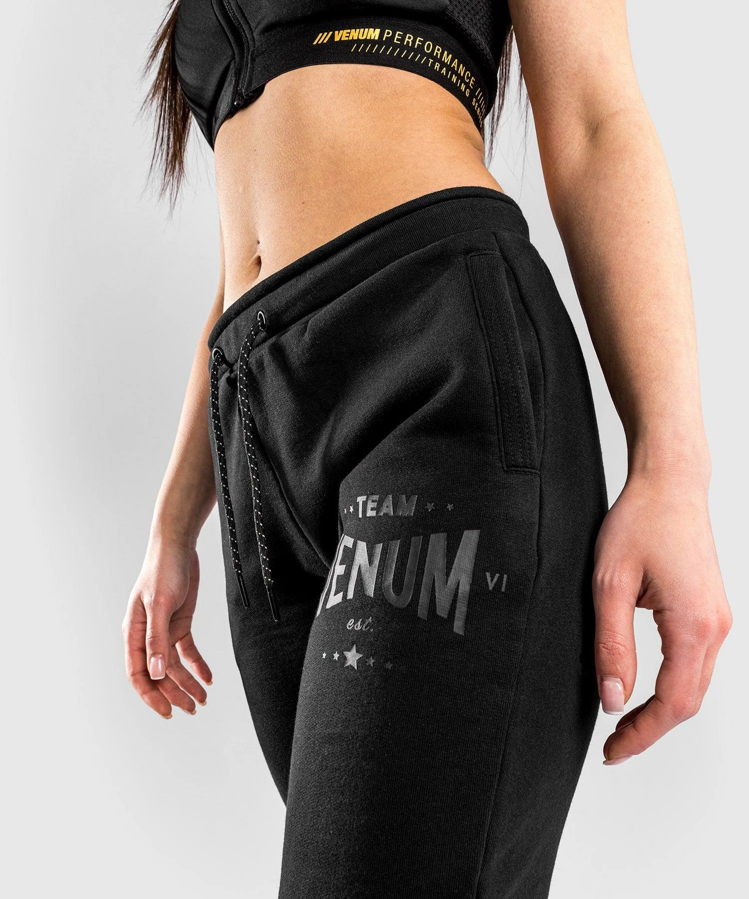 Venum Team 2.0 Joggers - For Women - Black/Black 5 Venum Team 2.0 Joggers - For Women - Black/Black - Bilde 3