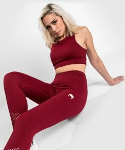Venum Sparring Seamless 7/8 Leggings - For Women - Burgundy -Boxing Elegant Butikk LEGGINGS 7 8 SPARRING BURGUNDY 03