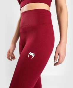 Venum Sparring Seamless 7/8 Leggings - For Women - Burgundy -Boxing Elegant Butikk LEGGINGS 7 8 SPARRING BURGUNDY 07