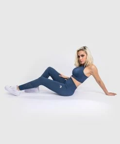 Venum Sparring Seamless 7/8 Leggings - For Women - Navy Blue -Boxing Elegant Butikk LEGGINGS 7 8 SPARRING NAVYBLUE 01