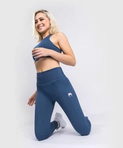 Venum Sparring Seamless 7/8 Leggings - For Women - Navy Blue -Boxing Elegant Butikk LEGGINGS 7 8 SPARRING NAVYBLUE 02