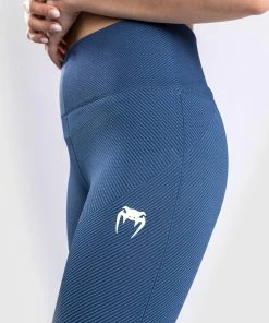 Venum Sparring Seamless 7/8 Leggings - For Women - Navy Blue -Boxing Elegant Butikk LEGGINGS 7 8 SPARRING NAVYBLUE 07