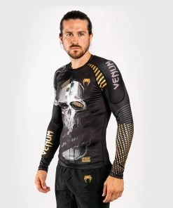 Venum Skull Rashguard - Long Sleeves - Black -Boxing Elegant Butikk RASH LS SKULL BLACK SD 02 1