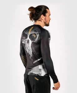 Venum Skull Rashguard - Long Sleeves - Black -Boxing Elegant Butikk RASH LS SKULL BLACK SD 05 1