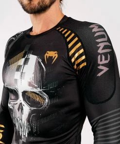 Venum Skull Rashguard - Long Sleeves - Black -Boxing Elegant Butikk RASH LS SKULL BLACK SD 07 1