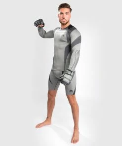 Venum Stone Rashguard - Long Sleeves - Mineral Green -Boxing Elegant Butikk RASH LS STONE MINERAL GREEN 04