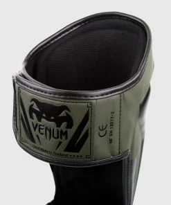 Venum Elite Standup Shin Guards - Khaki/Black -Boxing Elegant Butikk SHINGUARD ELITE KHAKI BLACK HD 02