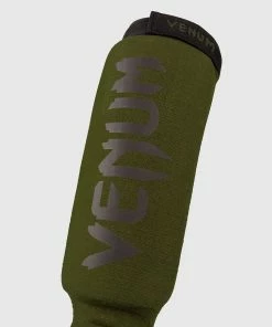 Venum Kontact Shin Guards - Khaki/Black -Boxing Elegant Butikk SHINGUARD INSTEP KONTACT KHAKI BLACK SD 05 1