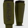 Venum Kontact Shin Guards - Without Foot - Khaki/Black -Boxing Elegant Butikk SHINGUARD KONTACT KHAKI BLACK SD 01 1