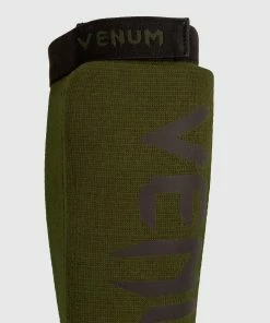 Venum Kontact Shin Guards - Without Foot - Khaki/Black -Boxing Elegant Butikk SHINGUARD KONTACT KHAKI BLACK SD 02 1