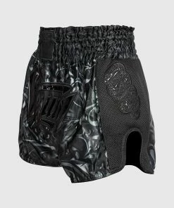 Venum Absolute 2.0 Muay Thai Shorts - Black/Black -Boxing Elegant Butikk SHORT MUAYTHAI ABSOLUTE2.0 BLACK BLACK 02 1