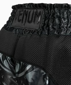 Venum Absolute 2.0 Muay Thai Shorts - Black/Black -Boxing Elegant Butikk SHORT MUAYTHAI ABSOLUTE2.0 BLACK BLACK 06 1