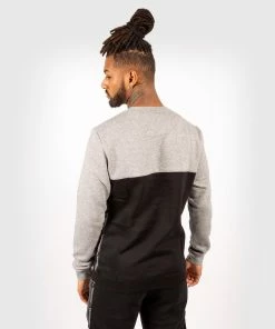 Venum Connect Crewneck Sweatshirt - Black/Heather Grey -Boxing Elegant Butikk SWEAT CONNECT BLACK GREY FONCE 21