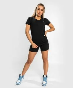 Venum Essential Women's T-Shirt - Black -Boxing Elegant Butikk TS ESSENTIAL BLACK 04
