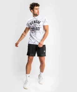 Venum Squad T-Shirt - White/Grey -Boxing Elegant Butikk TS SQUAD WHITE GREY 02