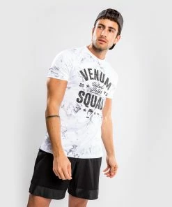 Venum Squad T-Shirt - White/Grey -Boxing Elegant Butikk TS SQUAD WHITE GREY 05