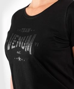 Venum Team 2.0 T-Shirt - For Women - Black/Black -Boxing Elegant Butikk TS TEAM2.0 LIGHT BLACK BLACK 04