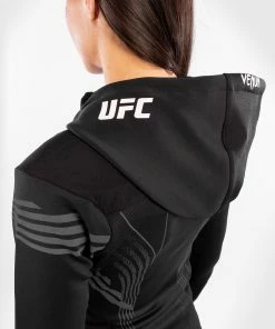 UFC Venum Fighters Authentic Fight Night Women's Walkout Hoodie - Black -Boxing Elegant Butikk VNMUFC 00013 001 11 1 1 1