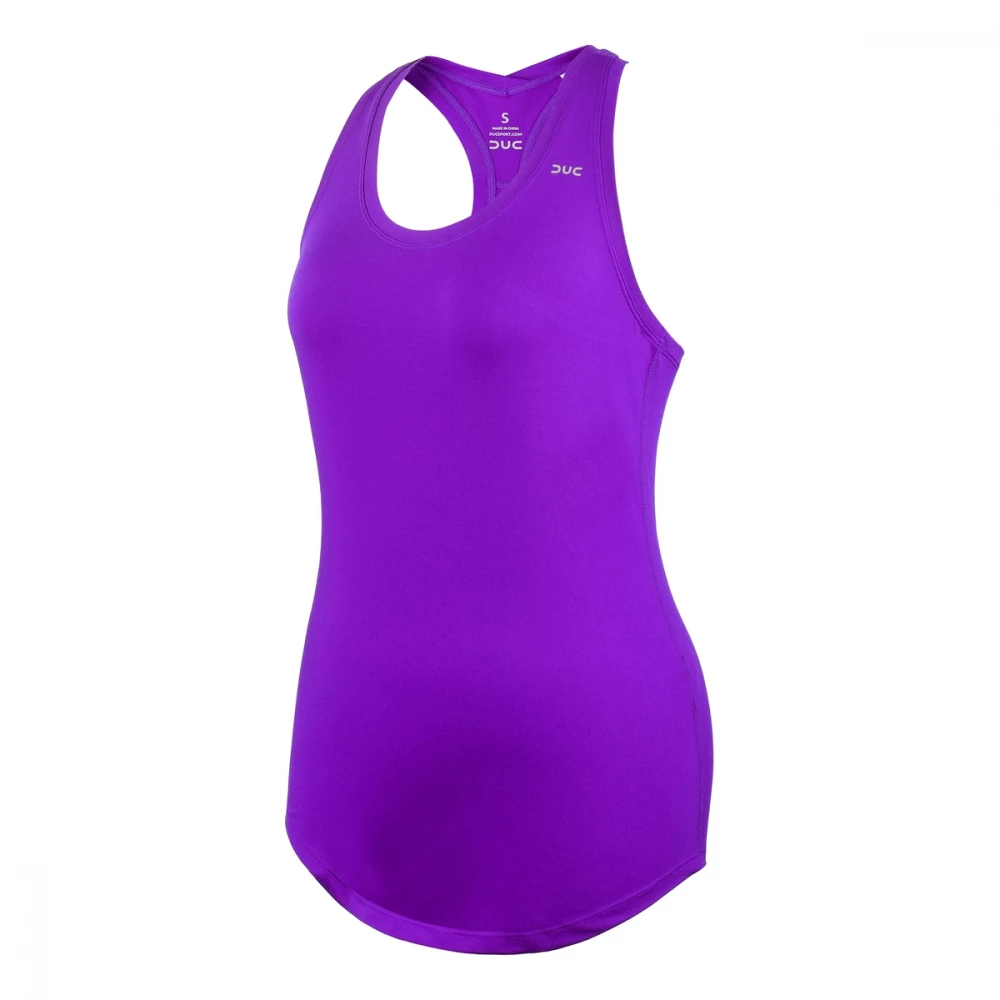 DUC Hailey Women’s Racer-Back Tennis Tank Top (Purple)